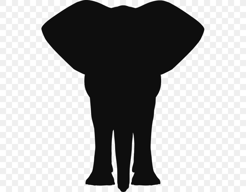 African Elephant Clip Art Vector Graphics Elephants Indian Elephant, PNG, 543x640px, African Elephant, Asian Elephant, Black, Black And White, Drawing Download Free