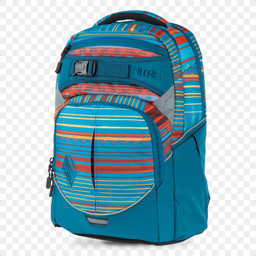 Backpack Baggage Suitcase Nitro Snowboards, PNG, 1000x1000px, Backpack, Azure, Bag, Baggage, Clothing Download Free