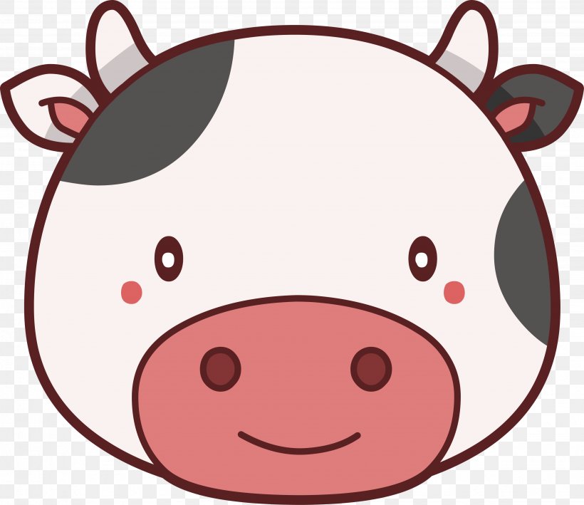 Cattle Cow Goat Clip Art, PNG, 3677x3182px, Cattle, Bull, Cow, Dairy Cattle, Face Download Free