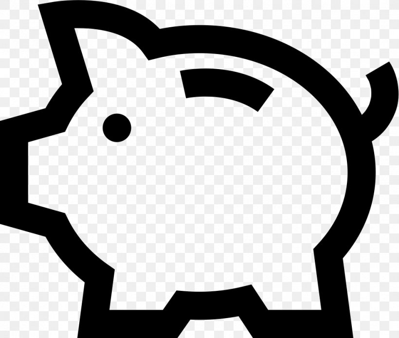 Saving Piggy Bank, PNG, 981x832px, Saving, Artwork, Bank, Black, Black And White Download Free