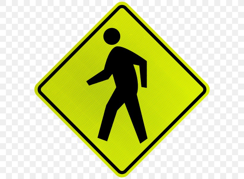 Pedestrian Crossing Traffic Sign Warning Sign Manual On Uniform Traffic Control Devices, PNG, 600x600px, Pedestrian Crossing, Area, Bicycle, Brand, Carriageway Download Free