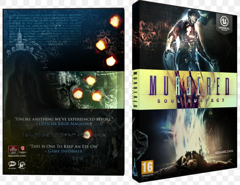 Murdered: Soul Suspect Action Game RePack Player, PNG, 2380x1836px, Game, Action Game, Advertising, Brand, Computer Download Free