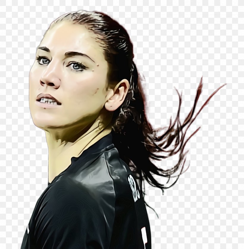 Soccer Cartoon, PNG, 1976x2024px, Hope Solo, Beauty, Black Hair, Brown Hair, Cheek Download Free