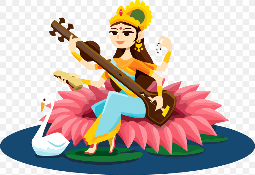 Vasant Panchami Basant Panchami Saraswati Puja, PNG, 3000x2063px, Vasant Panchami, Basant Panchami, Hula, Luau, Saraswati Download Free