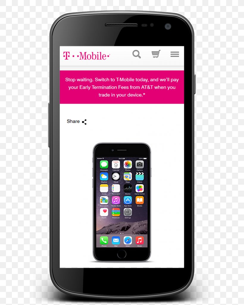 Feature Phone Smartphone T-Mobile US, Inc. IPhone 6 Plus, PNG, 595x1024px, Feature Phone, Cellular Network, Communication, Communication Device, Electronic Device Download Free