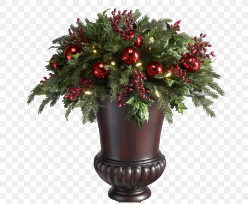 Christmas Decoration Ornament Urn Holiday, PNG, 800x675px, Christmas, Christmas And Holiday Season, Christmas Decoration, Christmas Lights, Christmas Ornament Download Free