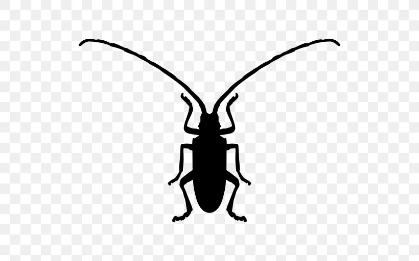Longhorn Beetle Symbol Asian Lady Beetle, PNG, 512x512px, Beetle, Animal, Artwork, Asian Lady Beetle, Black And White Download Free