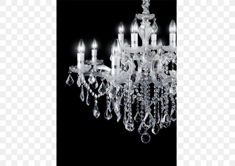 Light Fixture Chandelier Glass Furniture, PNG, 580x580px, Light, Black And White, Candelabra, Chandelier, Crystal Download Free