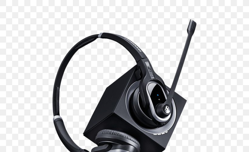 Microphone Headset Sennheiser DW Pro 2 Digital Enhanced Cordless Telecommunications, PNG, 550x500px, Microphone, Audio, Audio Equipment, Camera Accessory, Communication Download Free