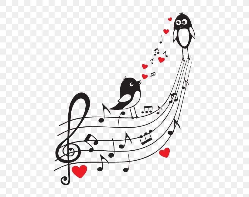 Musical Note Wall Sticker, PNG, 650x650px, Watercolor, Cartoon, Flower, Frame, Heart Download Free