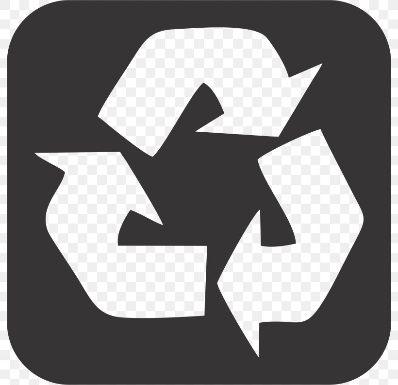Recycling Symbol Paper Sticker Decal, PNG, 792x792px, Recycling Symbol, Area, Black And White, Brand, Bumper Sticker Download Free
