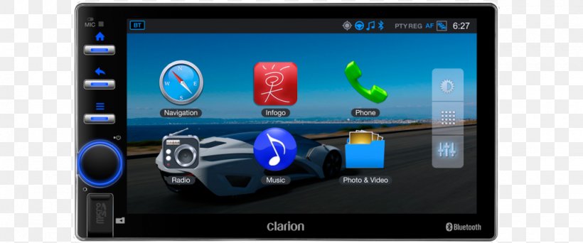 Car Automotive Head Unit ISO 7736 Vehicle Audio Clarion Co., Ltd., PNG, 1020x426px, Car, Android, Automotive Head Unit, Brand, Clarion Co Ltd Download Free