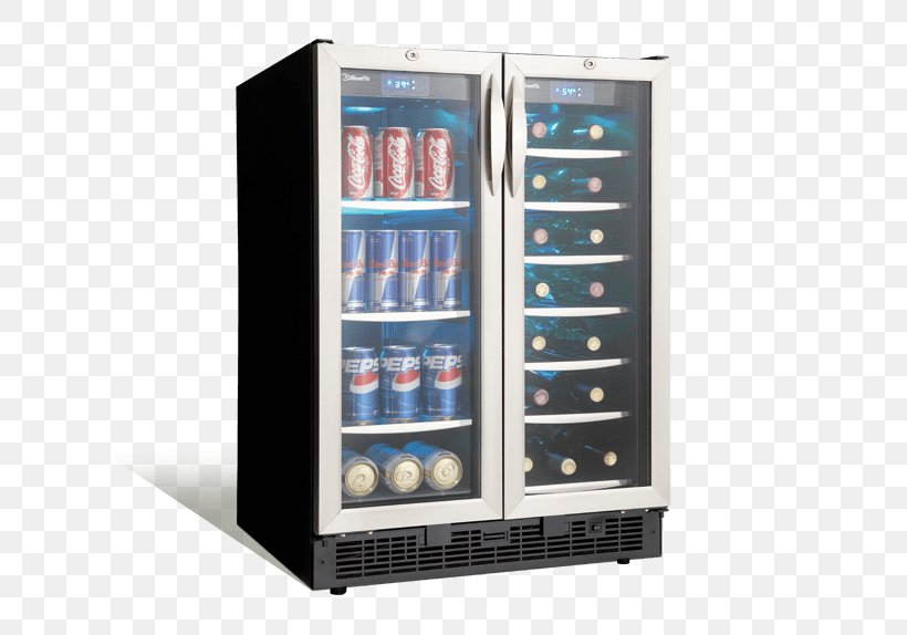 Danby Silhouette Emmental DBC2760BLS Wine Cooler Danby Designer 3.3 Cu. Ft. 18 In. 120 Can Beverage Center DBC93BLSDD/120 Danby Silhouette Ricotta DBC514BLS, PNG, 632x574px, Danby, Bottle, Cooler, Door, Drink Download Free