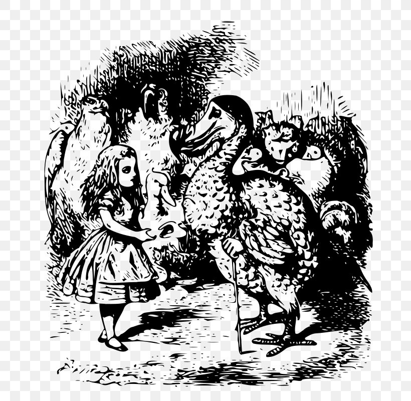 Alice's Adventures In Wonderland Text Dodo Table Of Contents, PNG, 719x800px, Alice S Adventures In Wonderland, Alice In Wonderland, Art, Bird, Bird Of Prey Download Free