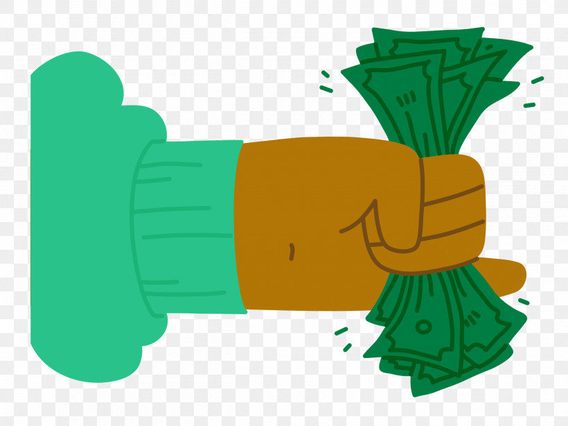 Hand Holding Cash Hand Cash, PNG, 2500x1873px, Hand, Biology, Cartoon, Cash, Green Download Free