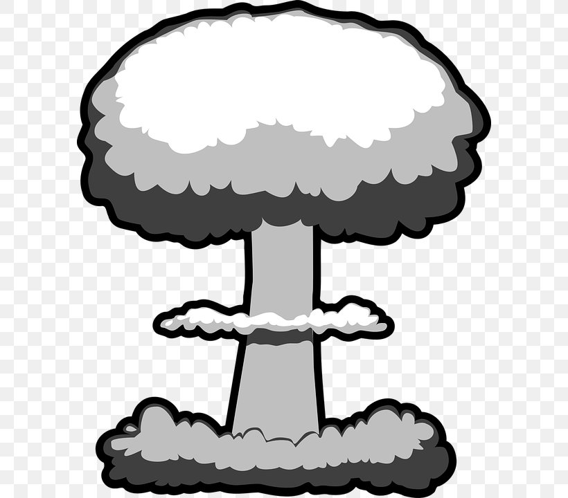Nuclear Explosion Nuclear Weapon Mushroom Cloud Clip Art, PNG, 598x720px, Nuclear Explosion, Artwork, Black And White, Bomb, Chemical Explosive Download Free