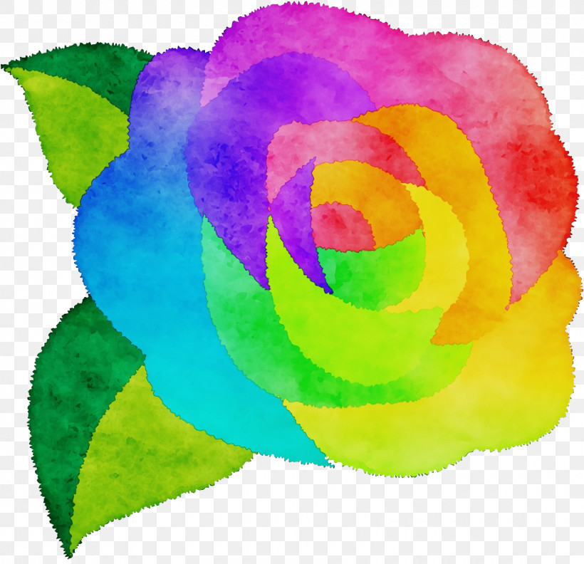 Rainbow Rose, PNG, 1600x1546px, Watercolor, Computer, Garden, Garden Roses, Leaf Download Free