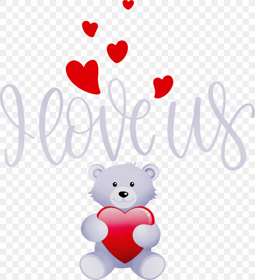 Teddy Bear, PNG, 2728x3000px, Watercolor, Bears, Gift, Heart, Paint Download Free