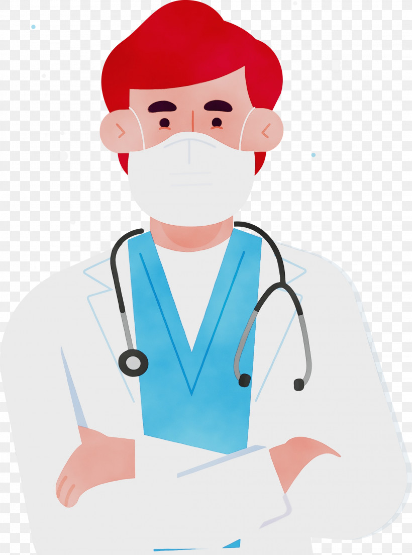 Stethoscope, PNG, 2227x2999px, Doctor With Mask Cartoon, Cartoon, Character, Headgear, Joint Download Free