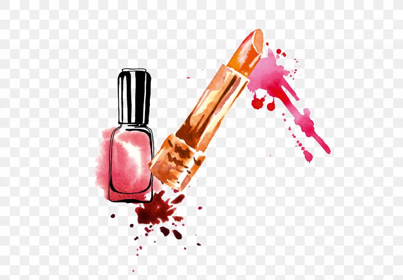 Lipstick Nail Polish Drawing, PNG, 2807x1952px, Lipstick, Cosmetics, Designer, Drawing, Health Beauty Download Free