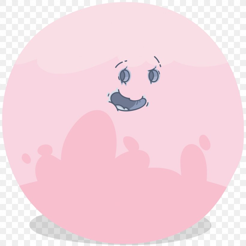 Pink Circle, PNG, 1024x1024px, Mammal, Cartoon, Fictional Character, Nose, Pink Download Free