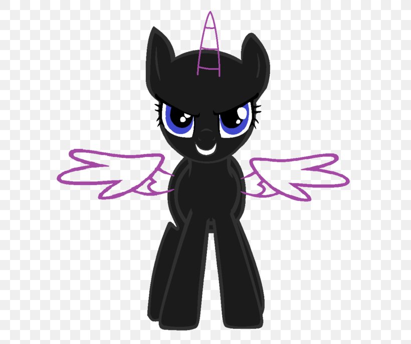 Pony Twilight Sparkle Princess Luna Whiskers DeviantArt, PNG, 600x688px, Pony, Black, Black Cat, Carnivoran, Cartoon Download Free