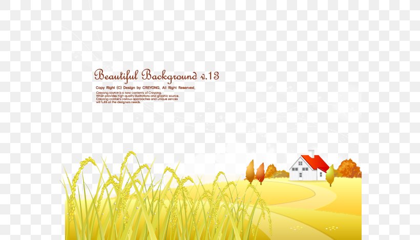 Autumn Illustration, PNG, 592x470px, Autumn, Commodity, Flower, Grass, Grass Family Download Free