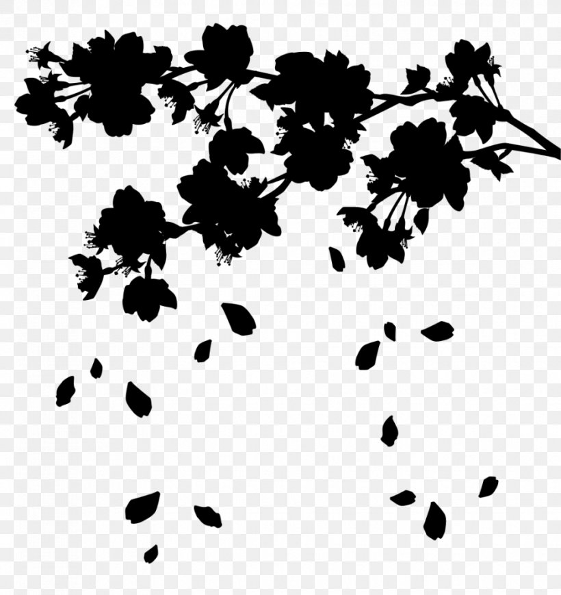 Clip Art Pattern Line Silhouette, PNG, 928x984px, Silhouette, Blackandwhite, Branch, Flower, Leaf Download Free