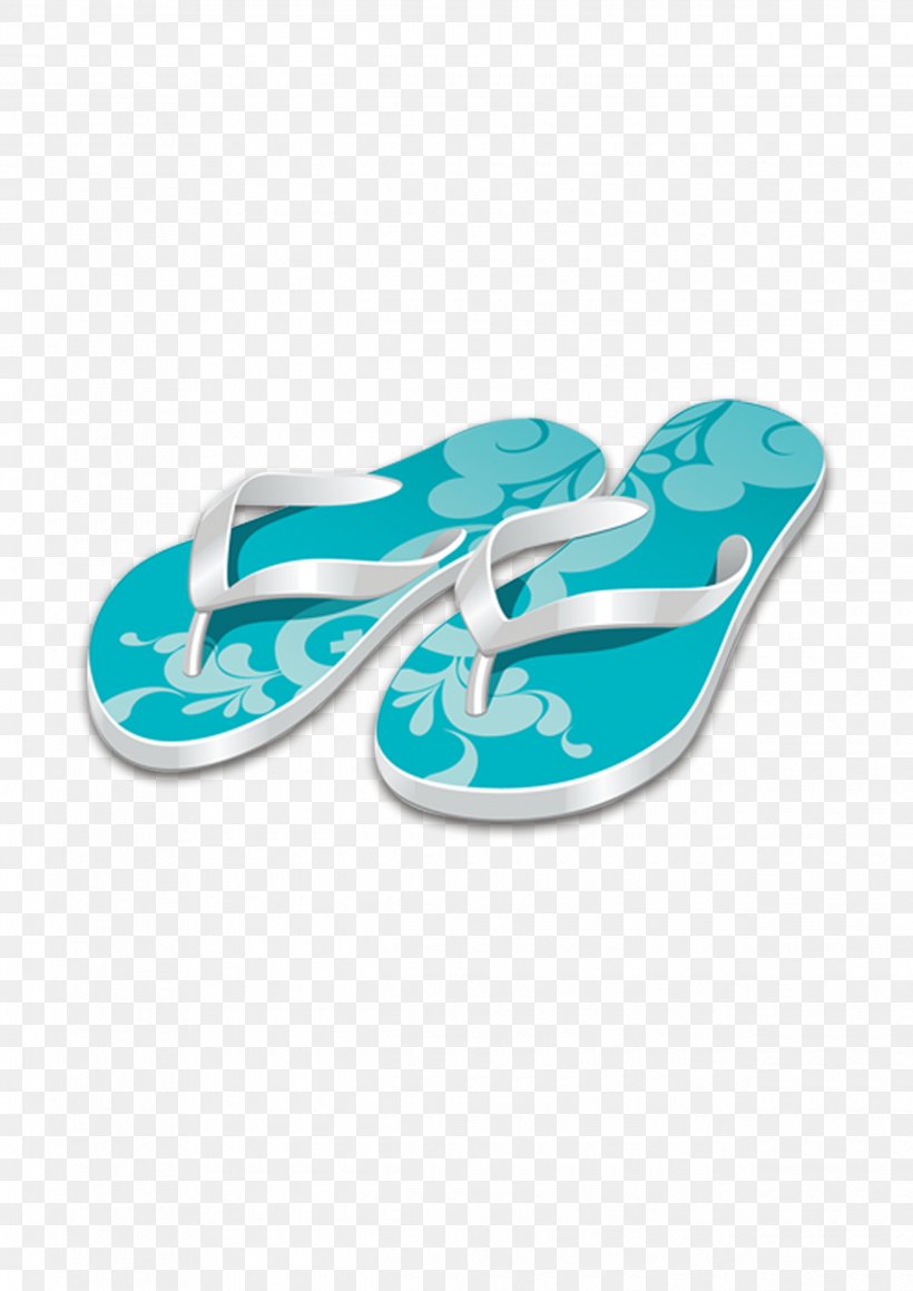 Flip-flops Slipper Shoe Sandal, PNG, 2480x3508px, Flipflops, Aqua, Azure, Blue, Cartoon Download Free