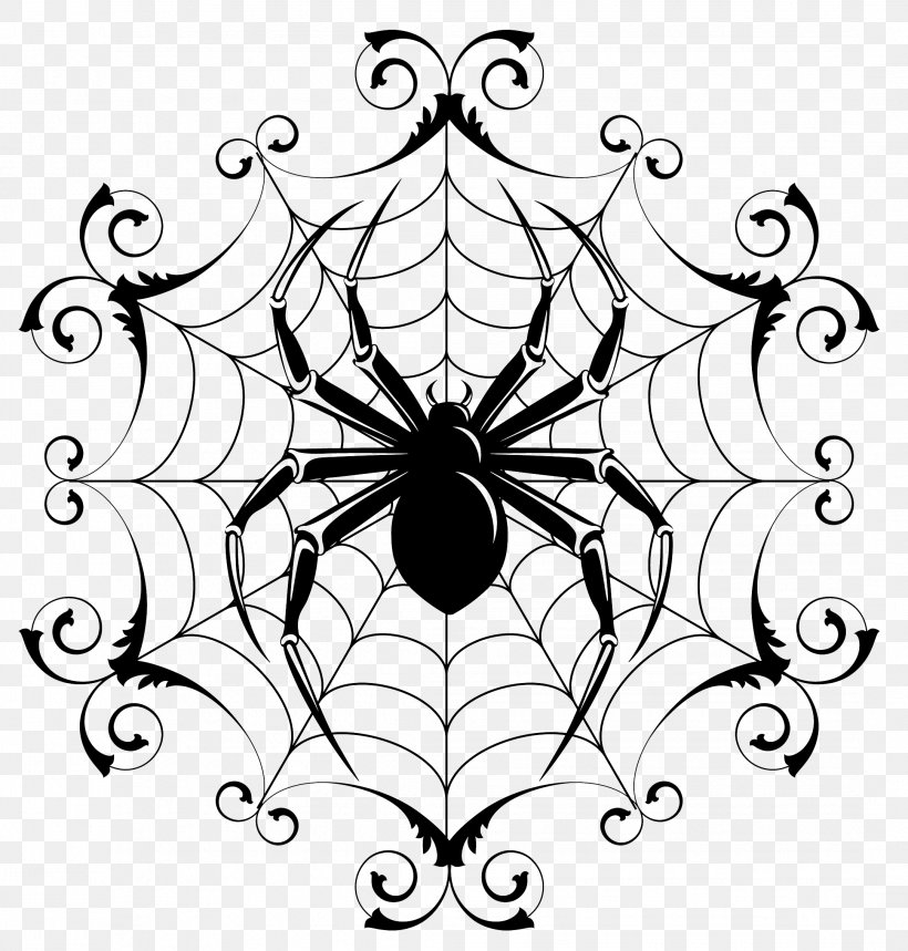 Spider Drawing Line Art, PNG, 2164x2268px, Spider, Area, Artwork, Black, Black And White Download Free