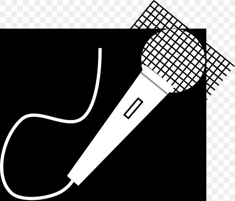 Microphone Clip Art Black And White Image Vector Graphics, PNG, 839x720px, Microphone, Audio, Audio Equipment, Black, Black And White Download Free