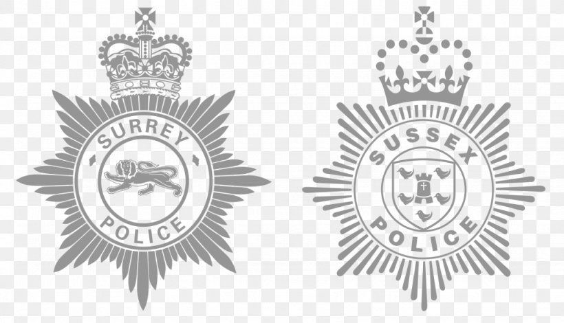 Sussex Police, PNG, 1024x587px, Sussex Police, Badge, Black And White, Brand, Chief Constable Download Free
