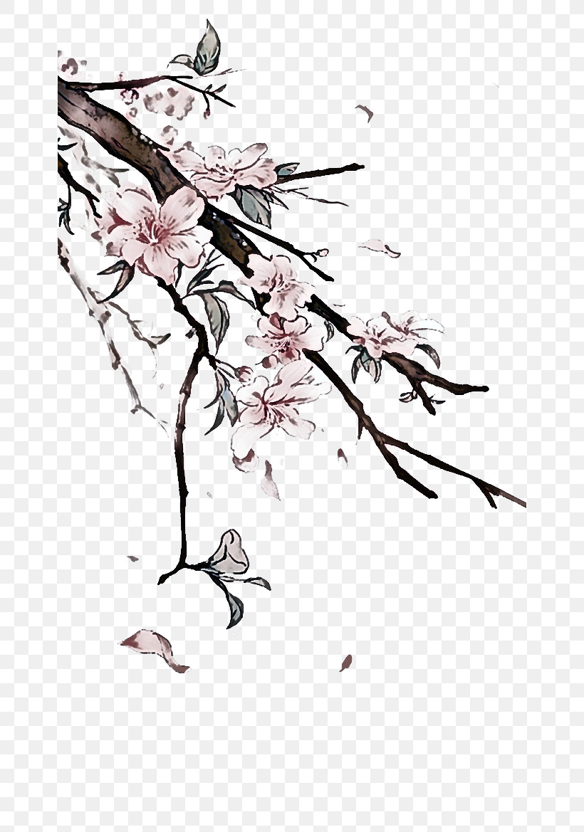 Cherry Blossom, PNG, 658x1169px, Branch, Blossom, Cherry Blossom, Flower, Pedicel Download Free
