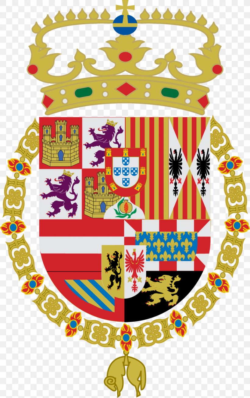Habsburg Spain Coat Of Arms Of Spain Coat Of Arms Of The King Of Spain Escutcheon, PNG, 854x1361px, Spain, Area, Art, Charles V, Coat Of Arms Download Free
