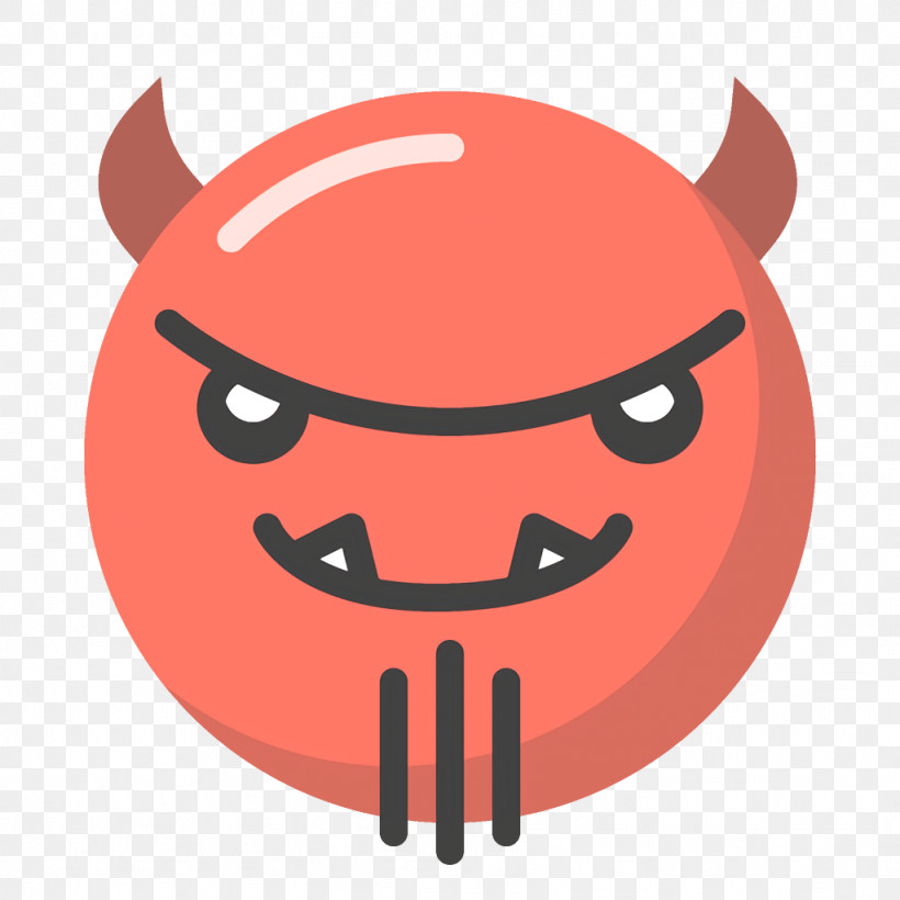 Smiley Devil Emoticon Emotion Icon, PNG, 1024x1024px, Smiley Devil, Cartoon, Emoticon, Emotion Icon, Mouth Download Free