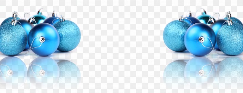 Blue Christmas Ornament, PNG, 3543x1357px, Blue, Azure, Bead, Blue Christmas, Body Jewelry Download Free