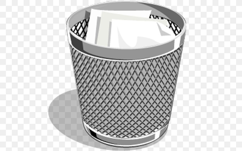 Rubbish Bins & Waste Paper Baskets Recycling Bin Empty, PNG, 512x512px, Rubbish Bins Waste Paper Baskets, Data Recovery, Empty, Material, Mesh Download Free
