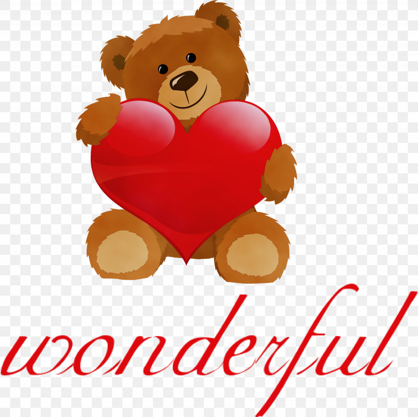 Teddy Bear, PNG, 3000x2996px, Wonderful, Bears, Cuteness, Drawing, Giant Panda Download Free