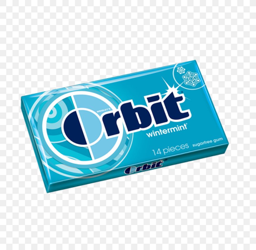 Chewing Gum Orbit Wrigley Company Flavor Mint, PNG, 800x800px, Chewing Gum, Aqua, Blue, Brand, Candy Download Free