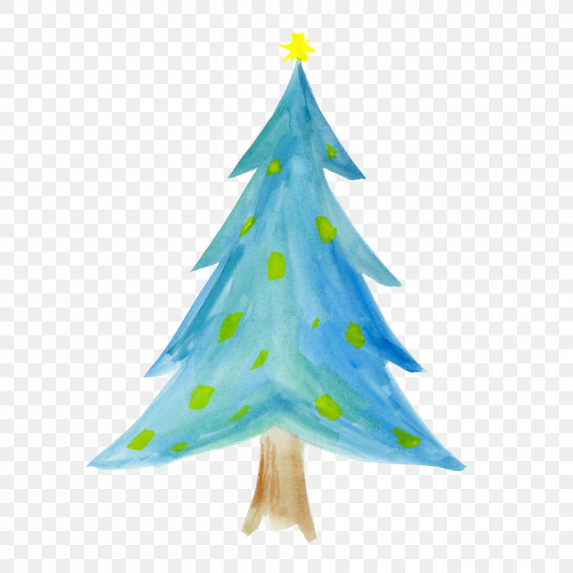 Christmas Tree, PNG, 2000x2000px, Watercolor Tree, Christmas, Christmas Decoration, Christmas Ornament, Christmas Tree Download Free