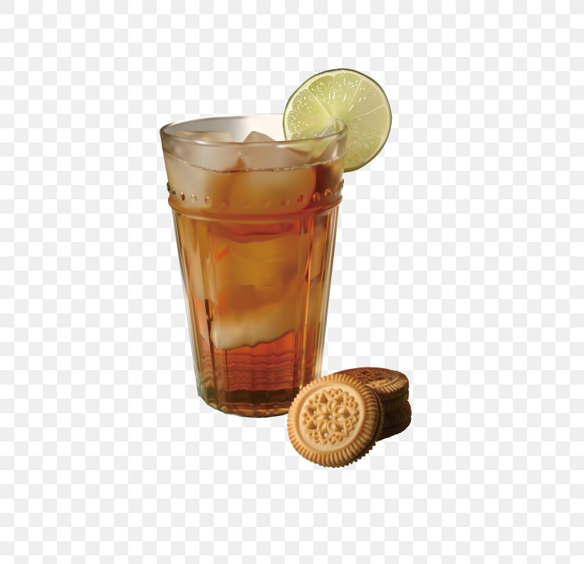 Iced Tea Lemon Euclidean Vector, PNG, 612x792px, Tea, Biscuit, Cocktail, Cocktail Garnish, Cookie Download Free