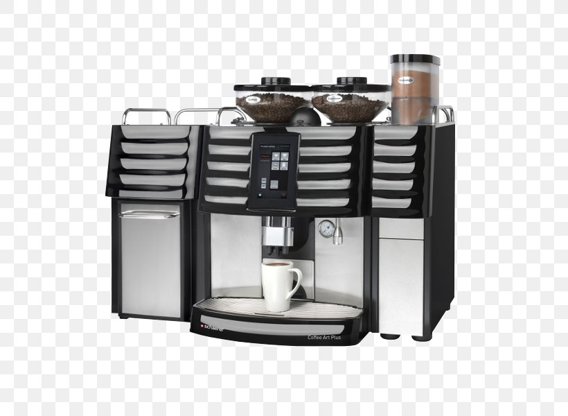 Coffee Latte Macchiato Hot Chocolate Cafe, PNG, 600x600px, Coffee, Burr Mill, Cafe, Chocolate, Coffeemaker Download Free