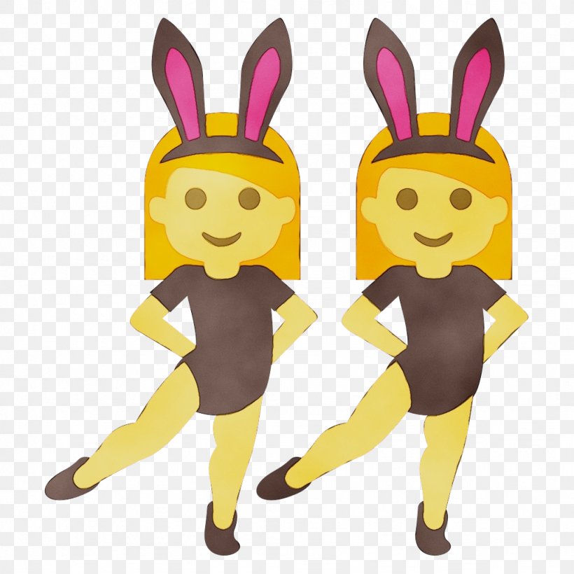 Easter Bunny Emoji, PNG, 1024x1024px, Rabbit, Animation, Cartoon, Doodle, Easter Bunny Download Free