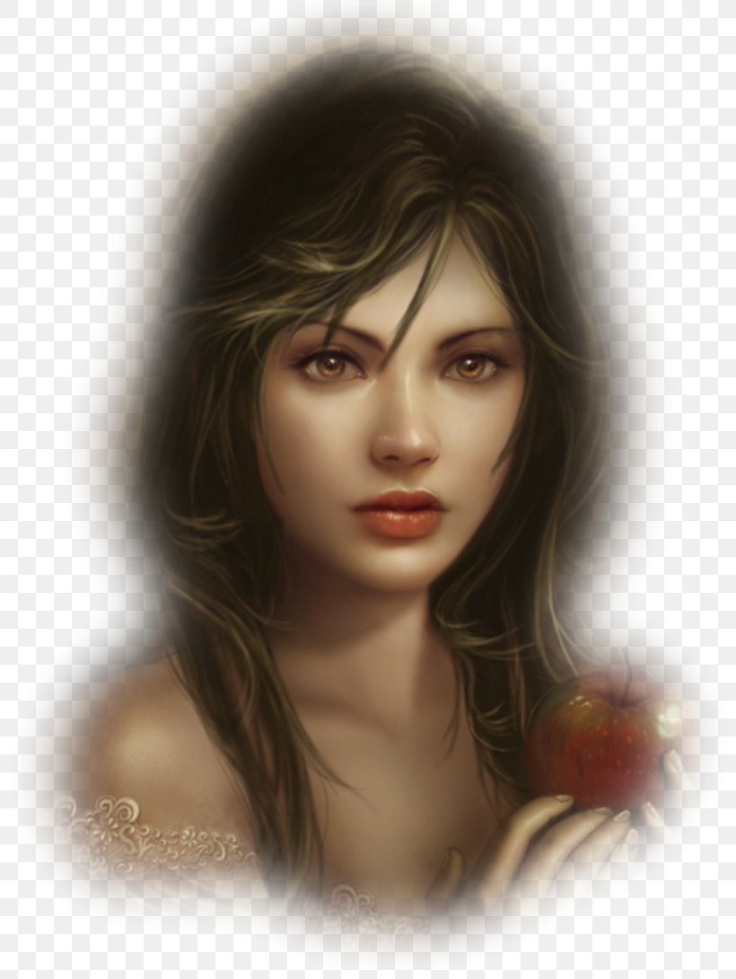 Fantasy Woman Female Color Brown Hair, PNG, 800x1090px, Watercolor, Cartoon, Flower, Frame, Heart Download Free