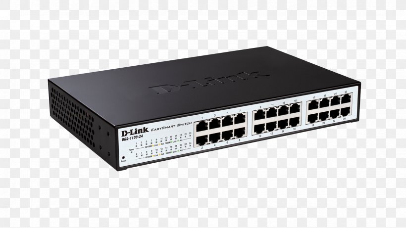 Network Switch D-Link DGS-1100 Gigabit Ethernet Power Over Ethernet, PNG, 1664x936px, Network Switch, Audio Receiver, Computer, Computer Network, Dlink Download Free