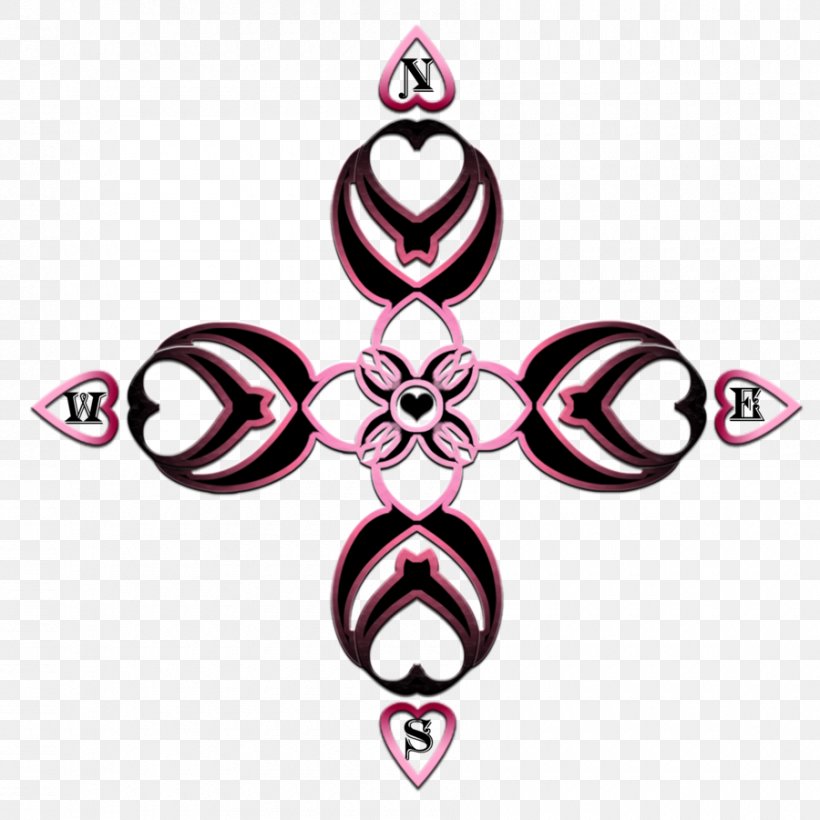 Compass Rose Luther Rose Clip Art, PNG, 900x900px, Compass Rose, Body Jewelry, Color, Compass, Cross Download Free