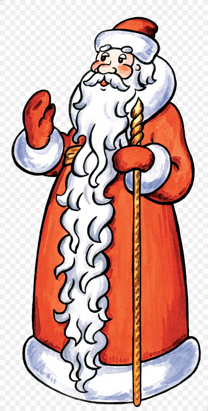 Ded Moroz Snegurochka Clip Art, PNG, 1264x2500px, Ded Moroz, Artwork, Christmas, Christmas Tree, Fictional Character Download Free