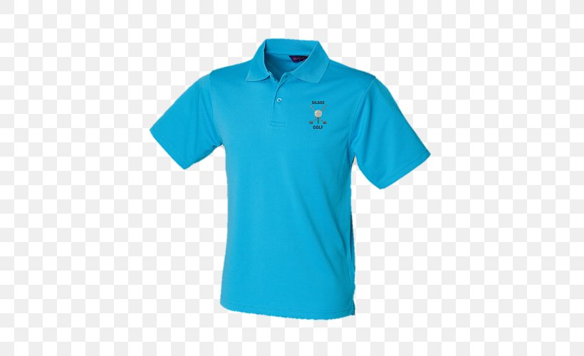 T-shirt Polo Shirt Sleeve Clothing, PNG, 500x500px, Tshirt, Active Shirt, Aqua, Azure, Blue Download Free