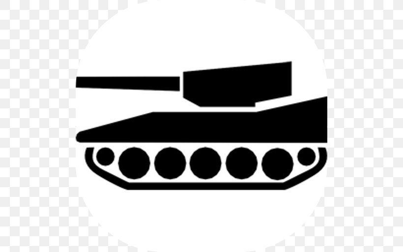 Clip Art Main Battle Tank Vector Graphics Image, PNG, 512x512px, Tank, Armour, Army, Black, Black And White Download Free