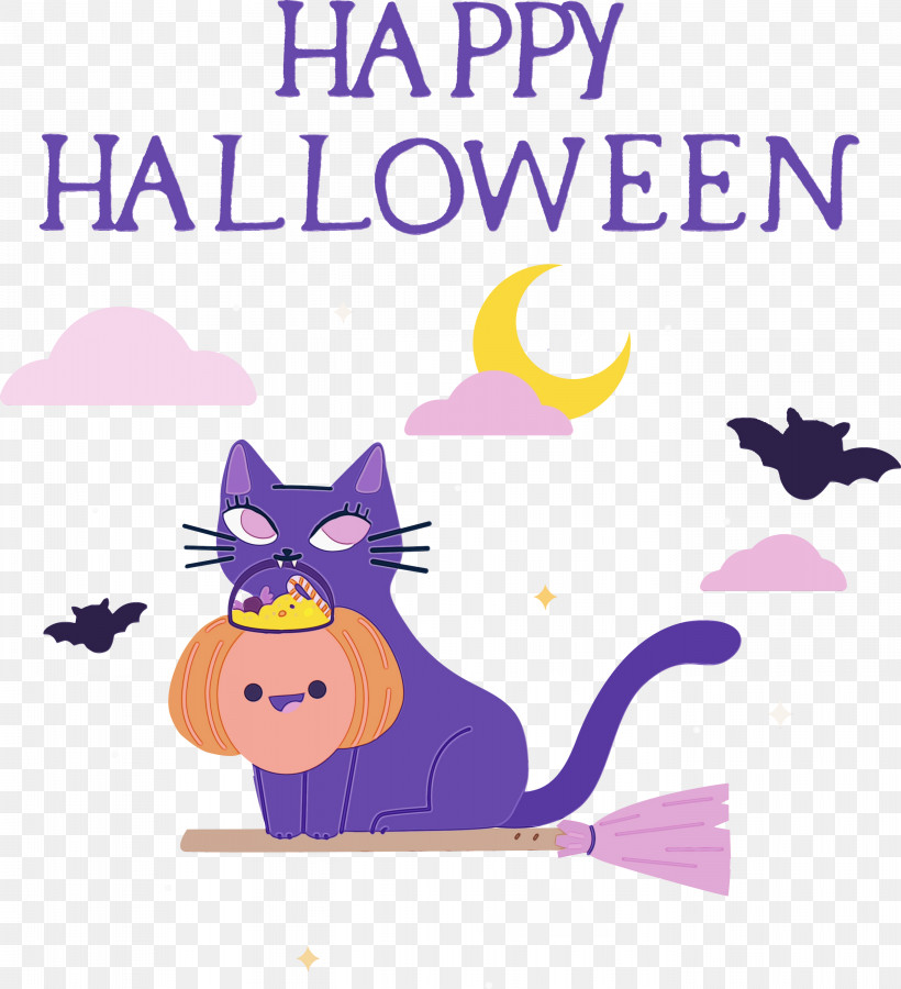 Cat Cartoon Line Small Lon:0jjw, PNG, 2733x3000px, Happy Halloween, Cartoon, Cat, Character, Geometry Download Free